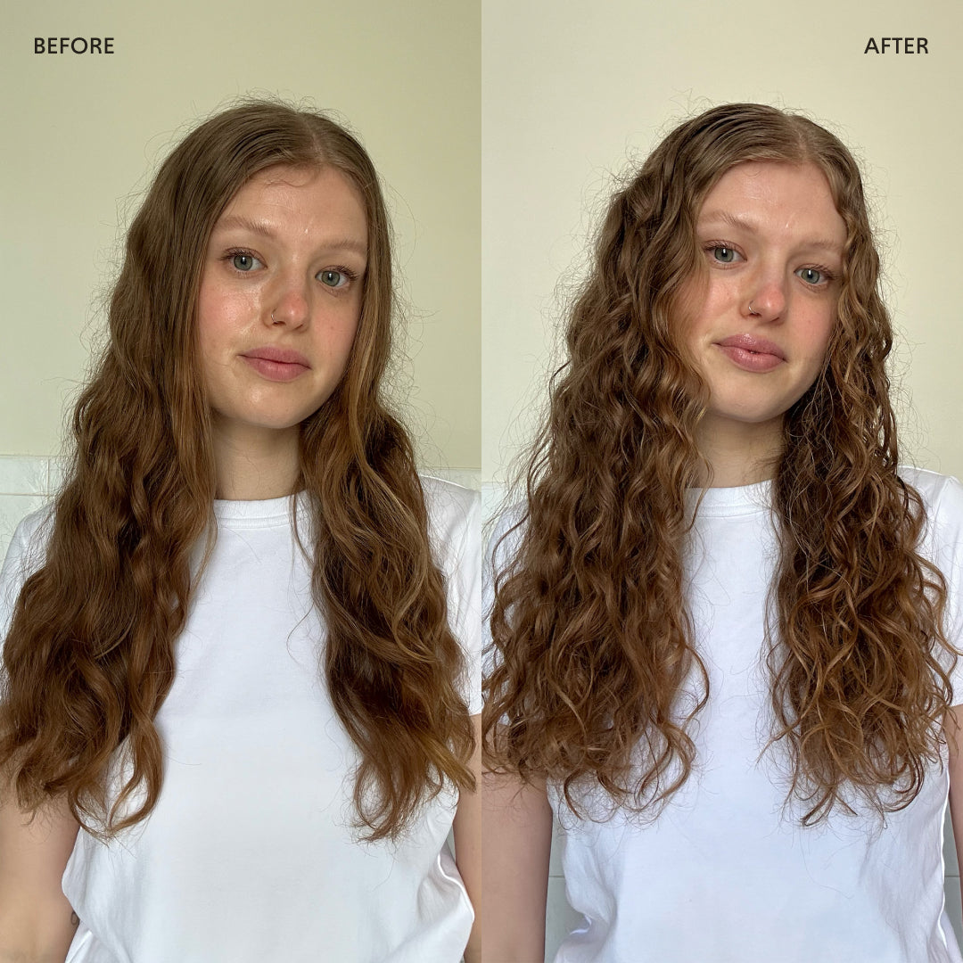 before and after TheAirDryMousse